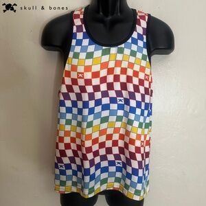 Skull & Bones Tank Top Small Gently worn 90% polyester/10% spandex 19" armpits